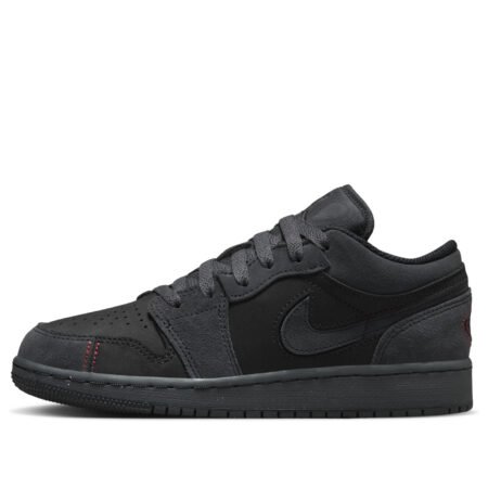 (GS) Air Jordan 1 Low SE Craft 'Dark Smoke Red' FQ7757-001