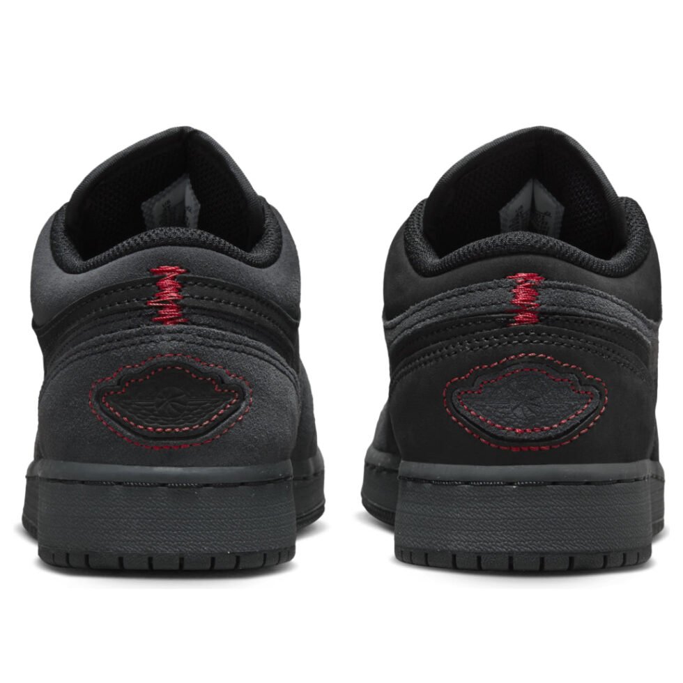 (GS) Air Jordan 1 Low SE Craft 'Dark Smoke Red' FQ7757-001 - Image 3