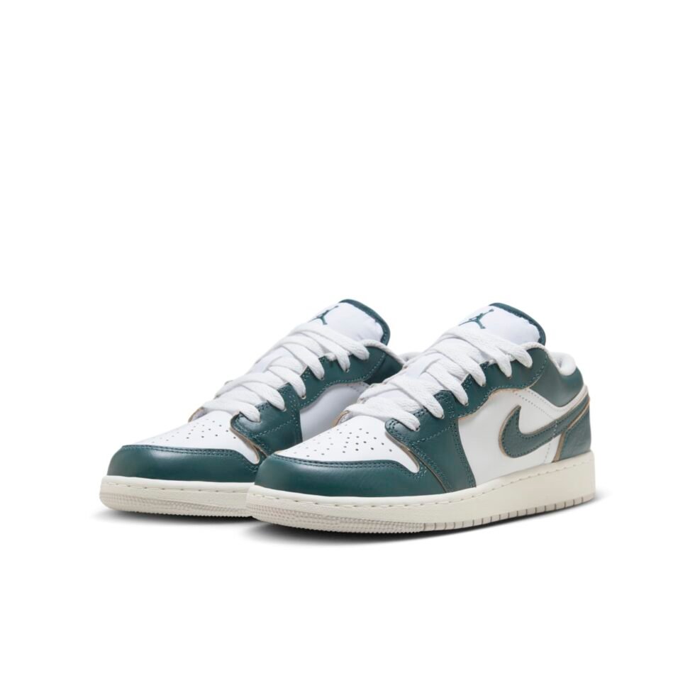 (GS) Air Jordan 1 Low 'Oxidized Green' FQ8041-300 - Image 2