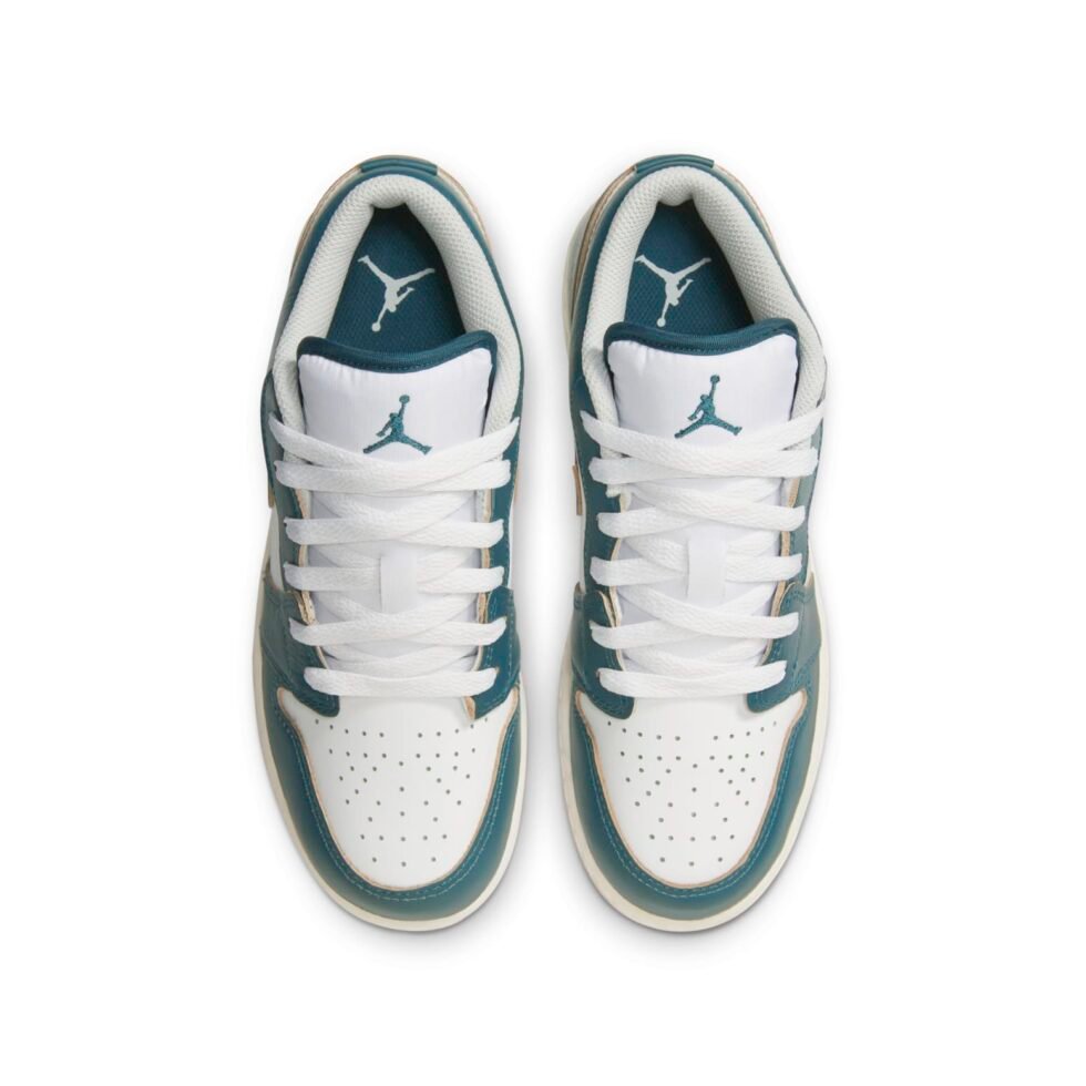 (GS) Air Jordan 1 Low 'Oxidized Green' FQ8041-300 - Image 3