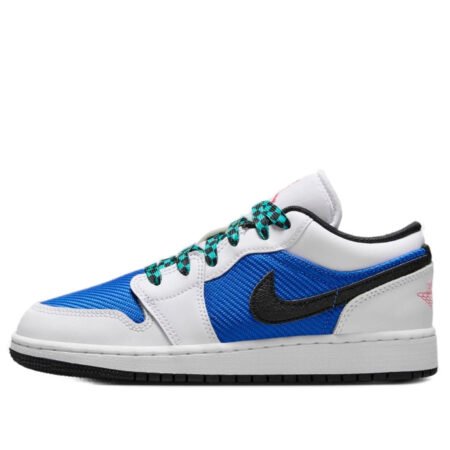(GS) Air Jordan 1 Low SE 'White Hyper Royal' FQ8042-100