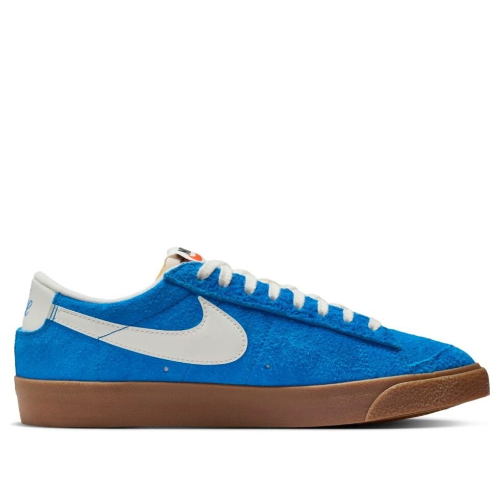 (WMNS) Nike Blazer Low 77 Vintage 'Photo Blue Gum' FQ8060-400 - Image 2