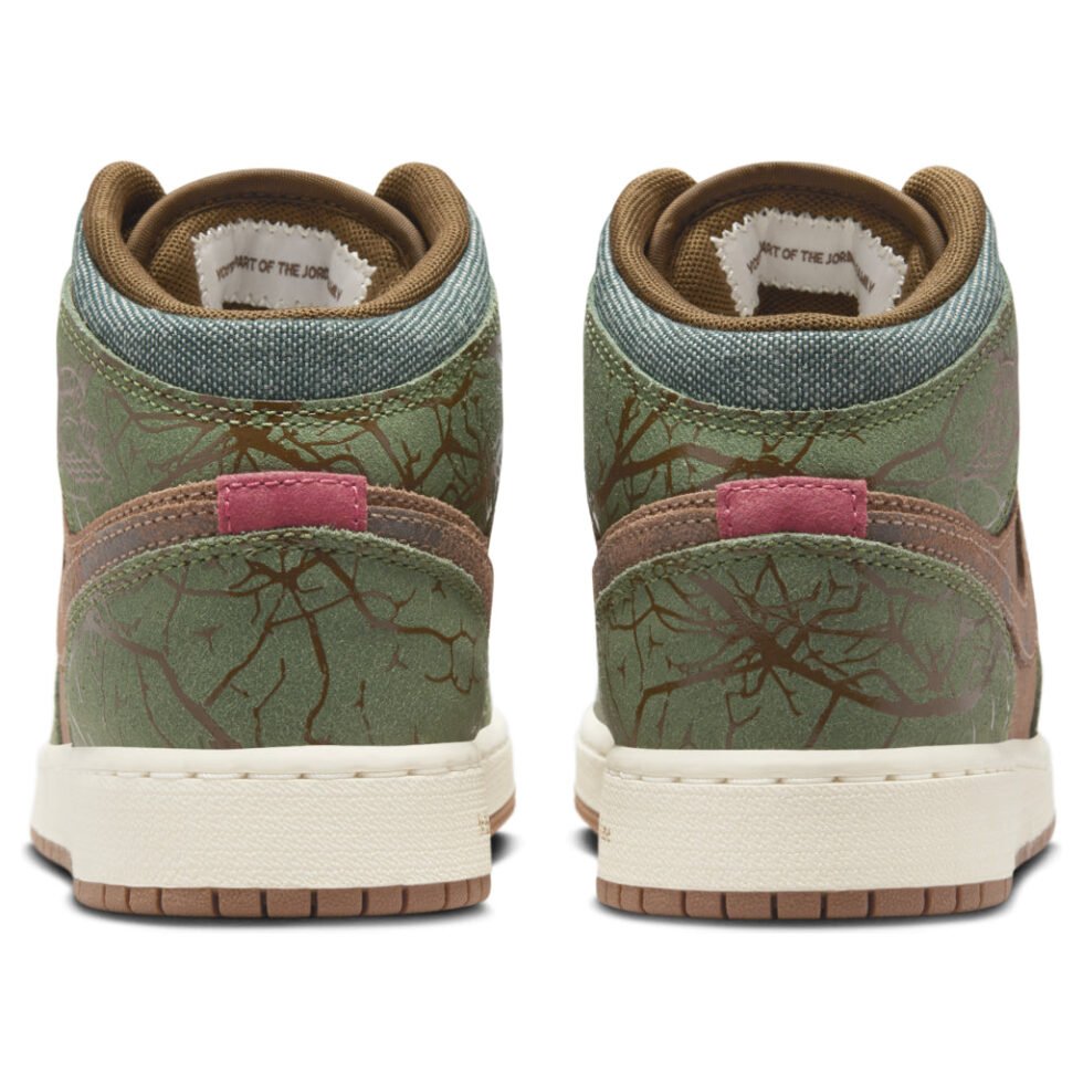 (GS) Air Jordan 1 Mid 'Treeline' FQ8101-200 - Image 3
