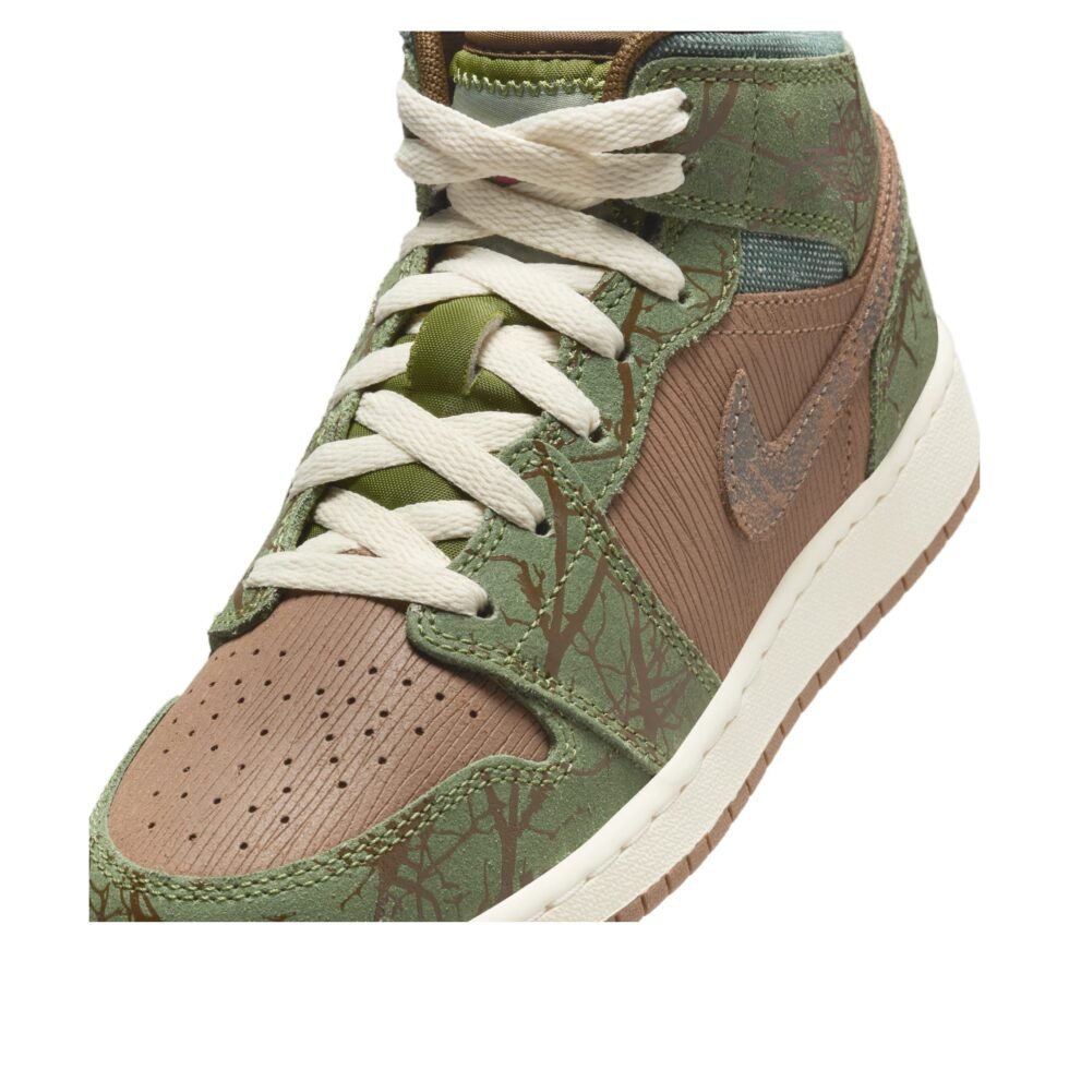 (GS) Air Jordan 1 Mid 'Treeline' FQ8101-200 - Image 5