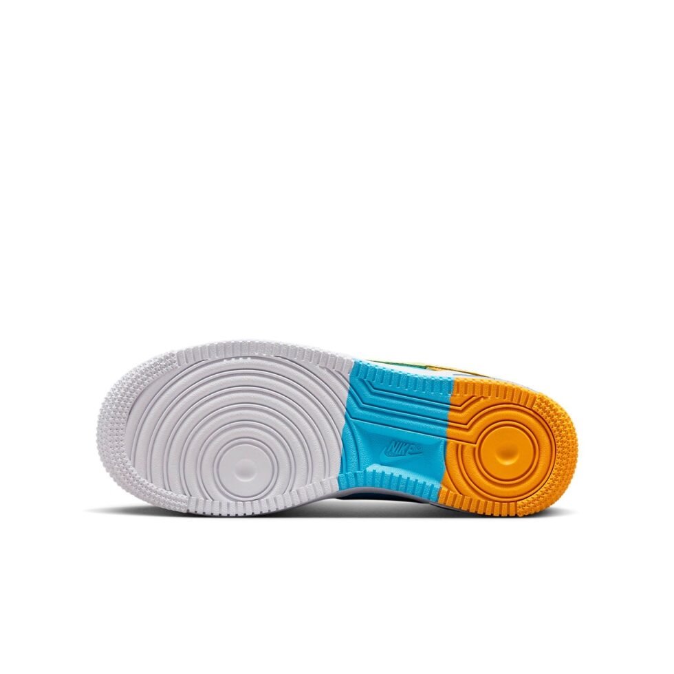 (GS) Nike Air Force 1 Low 'Multi Color Orange Blue' FQ8368-902 - Image 6