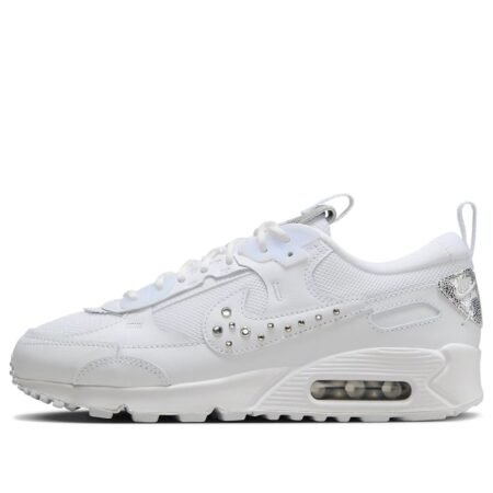 (WMNS) Nike Air Max 90 'White Metallic Silver' FQ8888-100