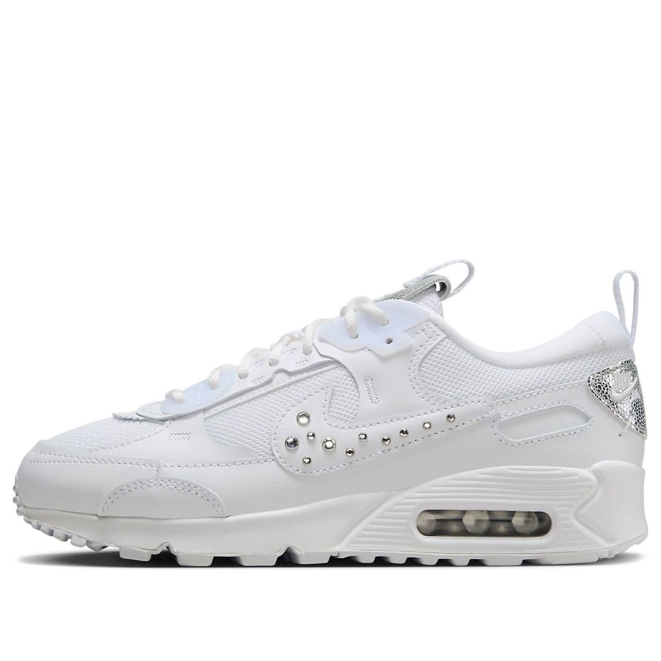 (WMNS) Nike Air Max 90 'White Metallic Silver' FQ8888-100