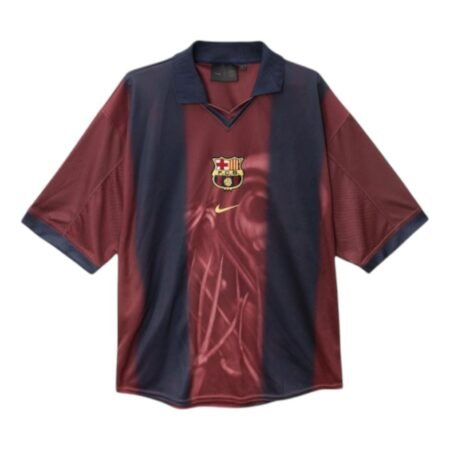 Nike x Travis Scott x FC Barcelona Retro 2000/01 Home Skeleton Jersey 'Red Navy' FQCJ-CJ01