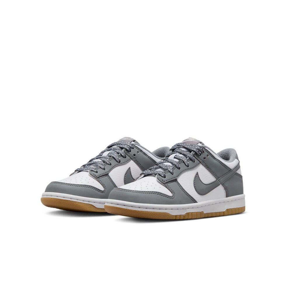 (GS) Nike Dunk Low 'Reflective Grey' FV0374-100 - Image 3