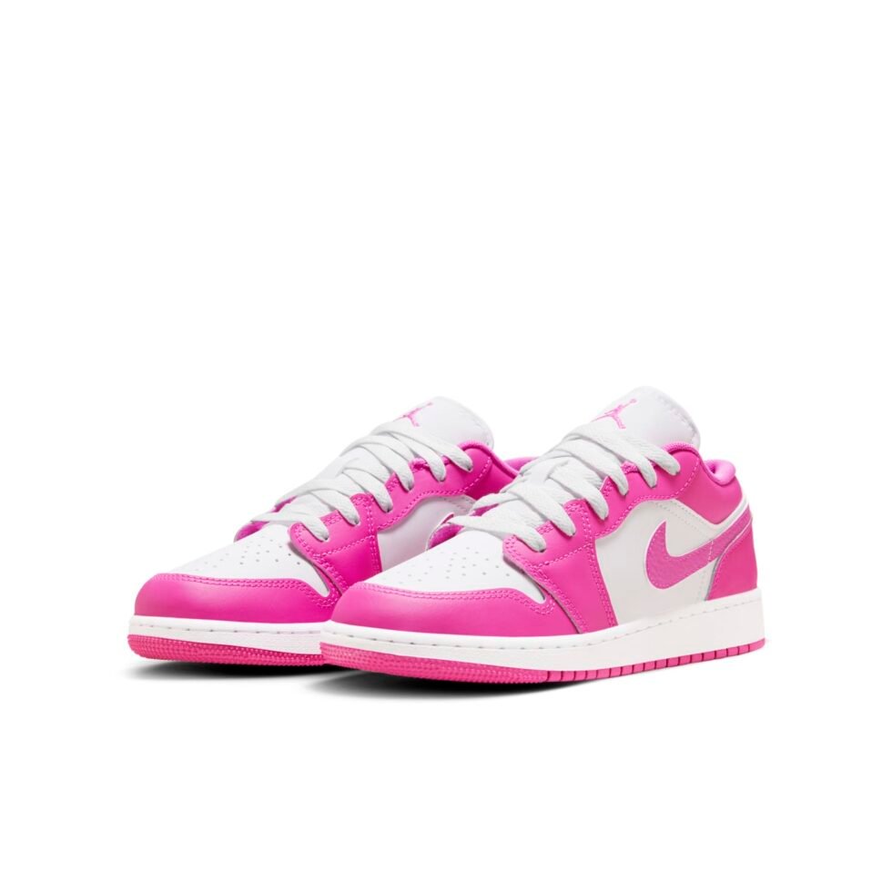 (GS) Air Jordan 1 Low 'Fire Pink' FV8486-600 - Image 2