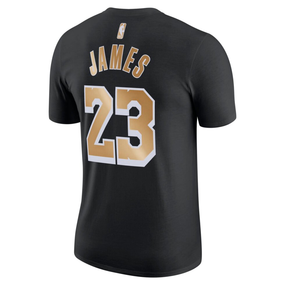 Nike x NBA Nba Los Angeles Lakers T-Shirt 'Lebron James 23' FV8846-010 - Image 2