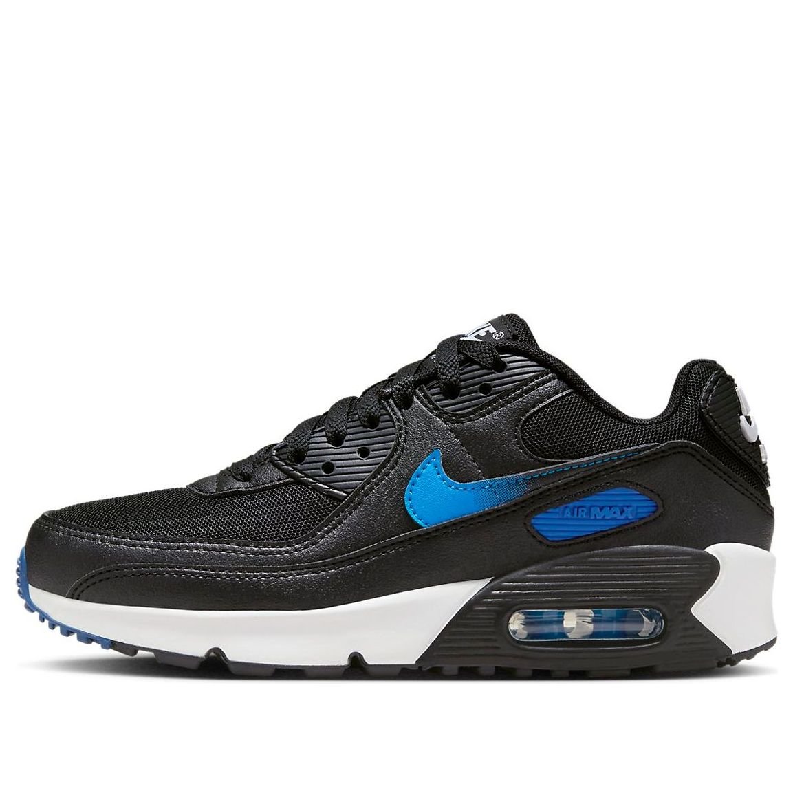 (GS) Nike Air Max 90 'Black Photo Blue' FZ4355-001