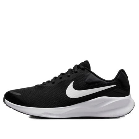 (WMNS) Nike Revolution 7 Wide 'Black White' FZ6829-001