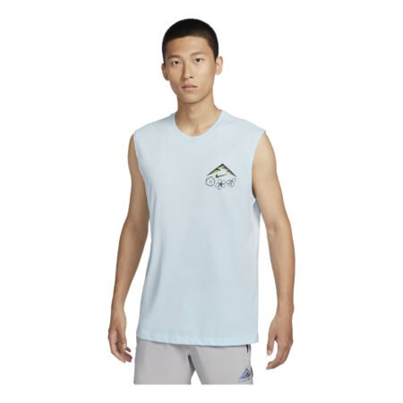 Nike Dri-FIT Running Tank Asia Sizing 'Glacier Blue' FZ8053-474