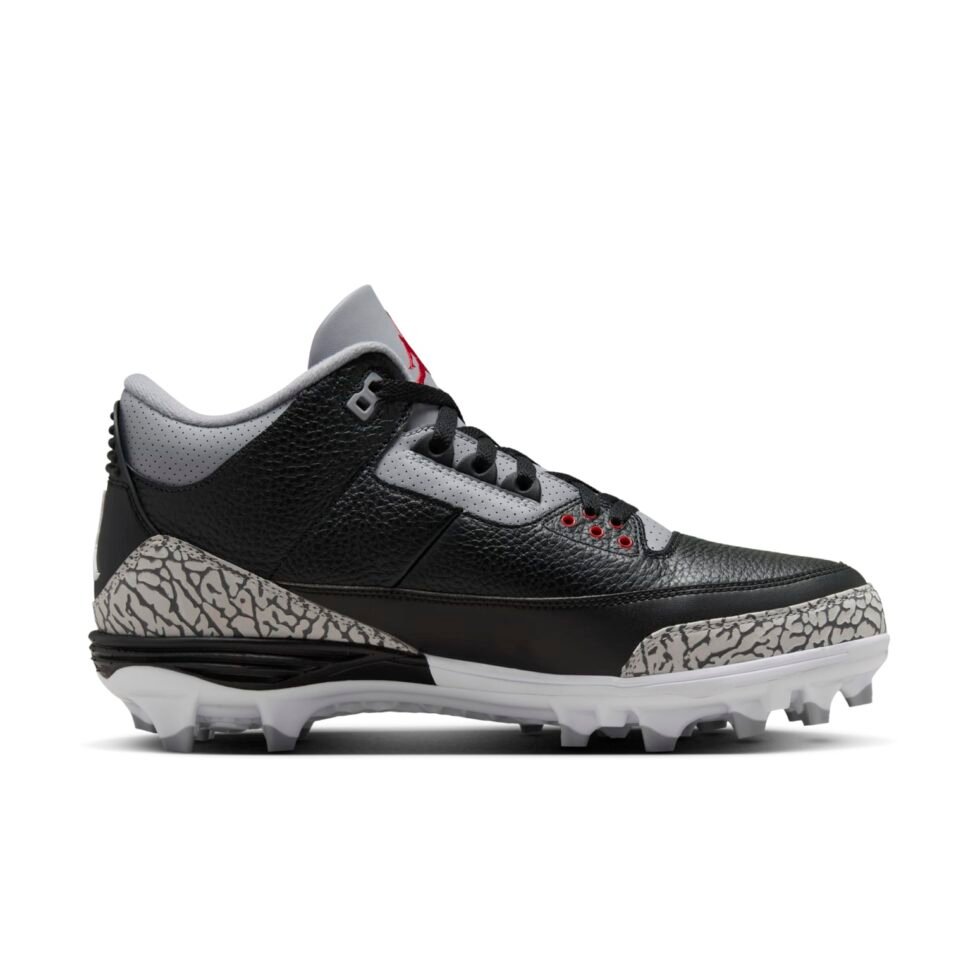 Air Jordan 3 Mid TD 'Black Cement' FZ8626-001 - Image 2