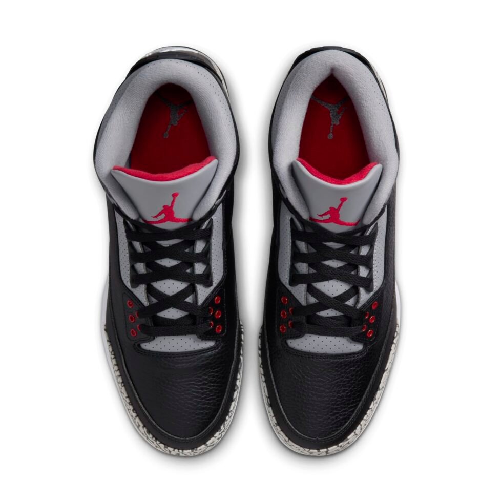 Air Jordan 3 Mid TD 'Black Cement' FZ8626-001 - Image 4