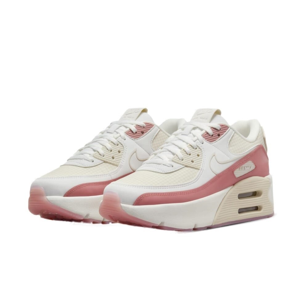 (WMNS) Nike Air Max 90 LV8 'Sail Light Brown Red' HF0782-101 - Image 3