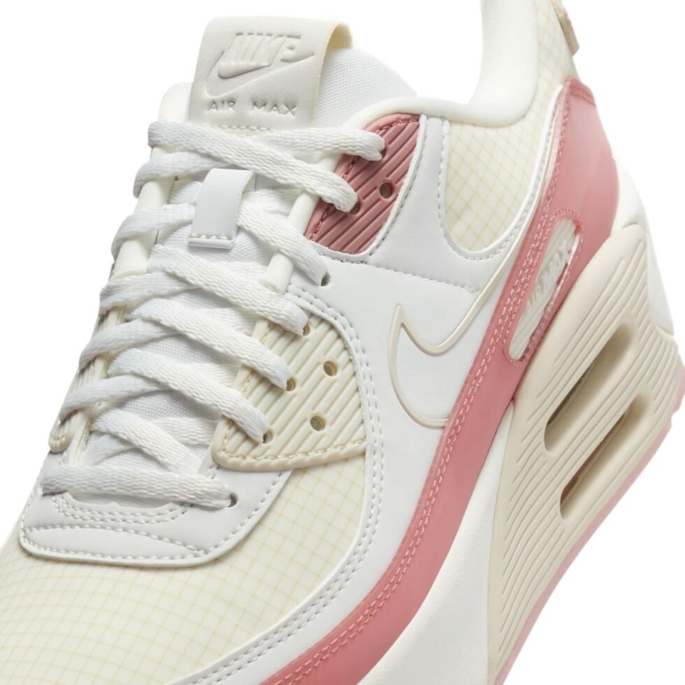 (WMNS) Nike Air Max 90 LV8 'Sail Light Brown Red' HF0782-101 - Image 7