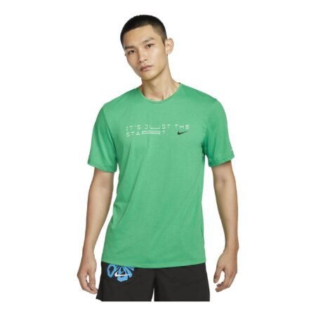 Nike Rise 365 Dri-FIT Short-Sleeve Running Top Asia Sizing 'Kipchoge-Stadium Green' HF0905-324