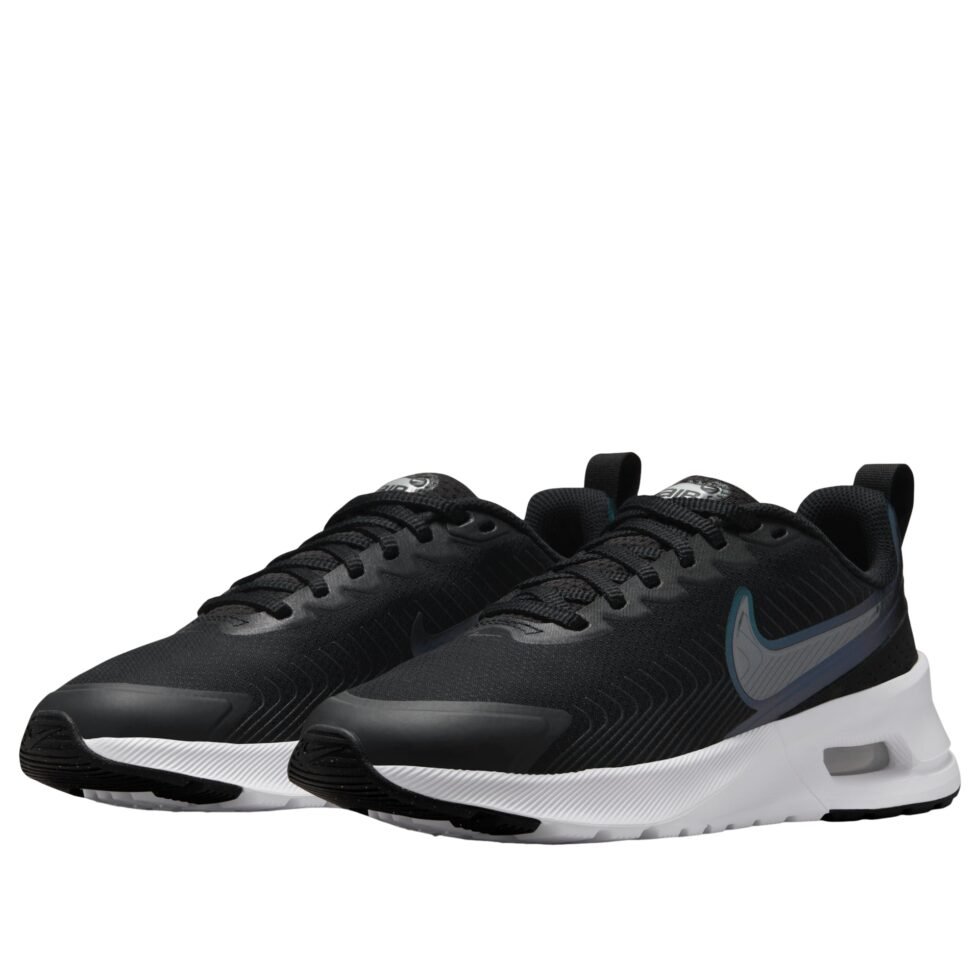 (WMNS) Nike Air Max Nuaxis 'Black White Metallic Silver Metallic Dark Grey' HF1233-003 - Image 4