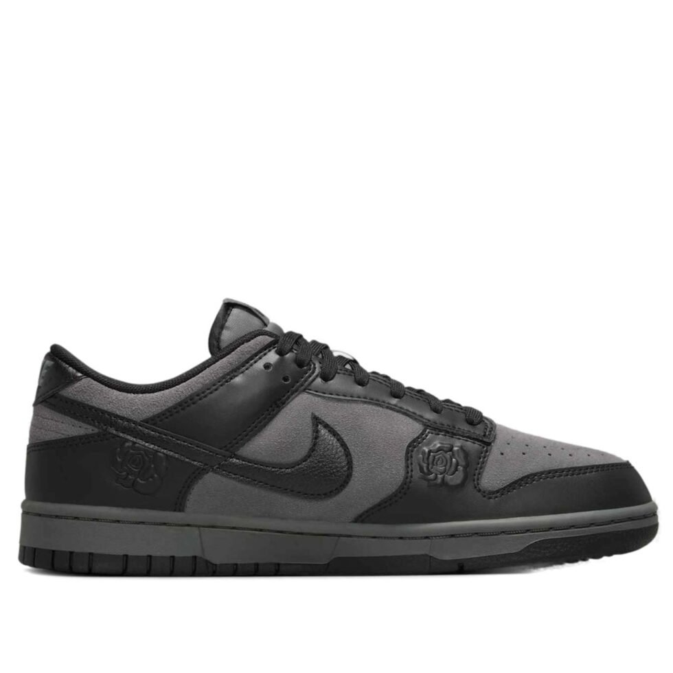 (WMNS) Nike Dunk Low 'Black Roses' HF1986-001 - Image 2