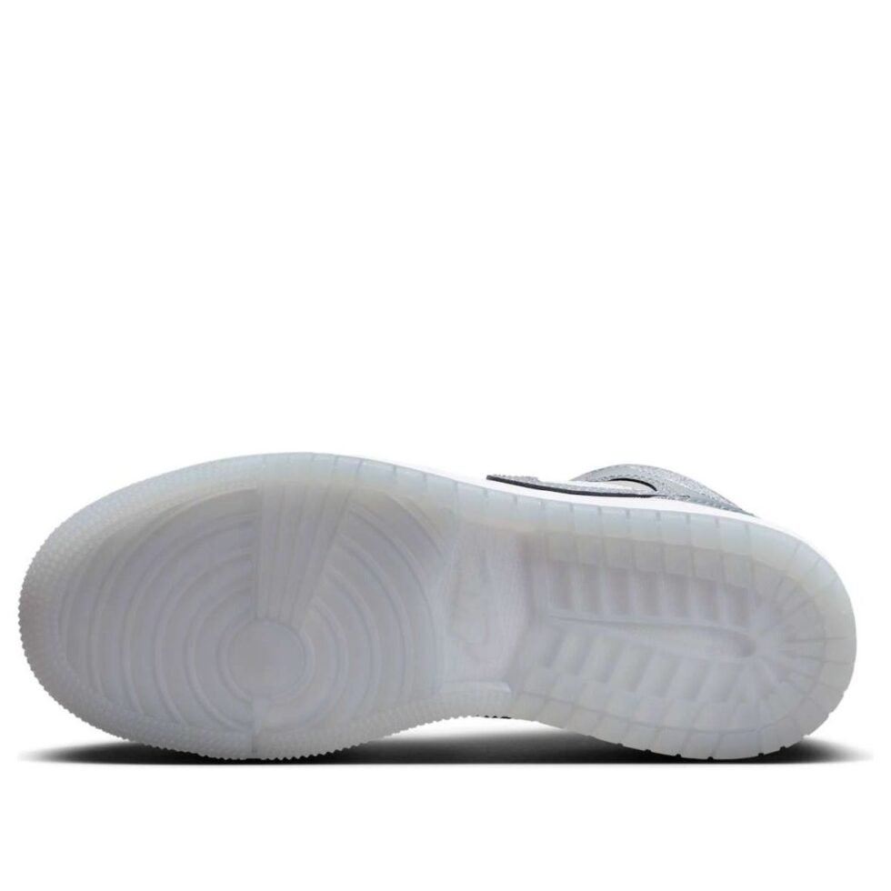 (GS) Air Jordan 1 Mid 'White Medium Cool Grey' HF3193-100 - Image 6