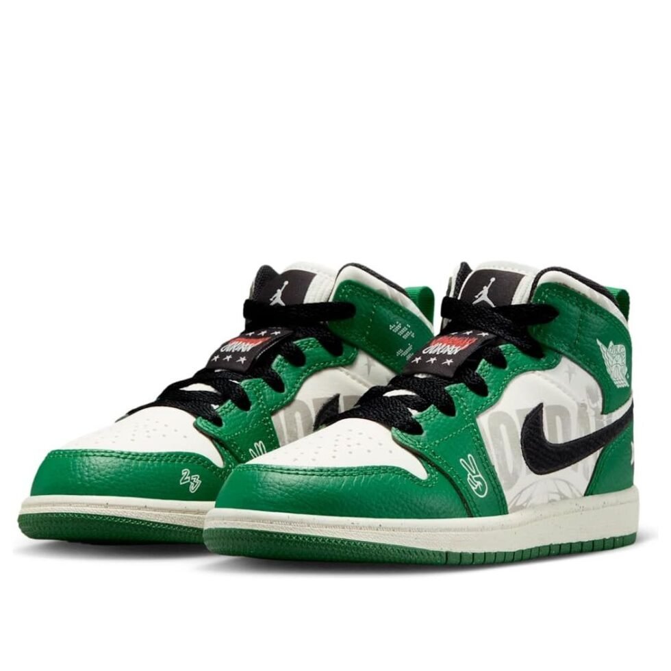 (PS) Air Jordan 1 Mid SE 'Overbranded' HF3199-300 - Image 3