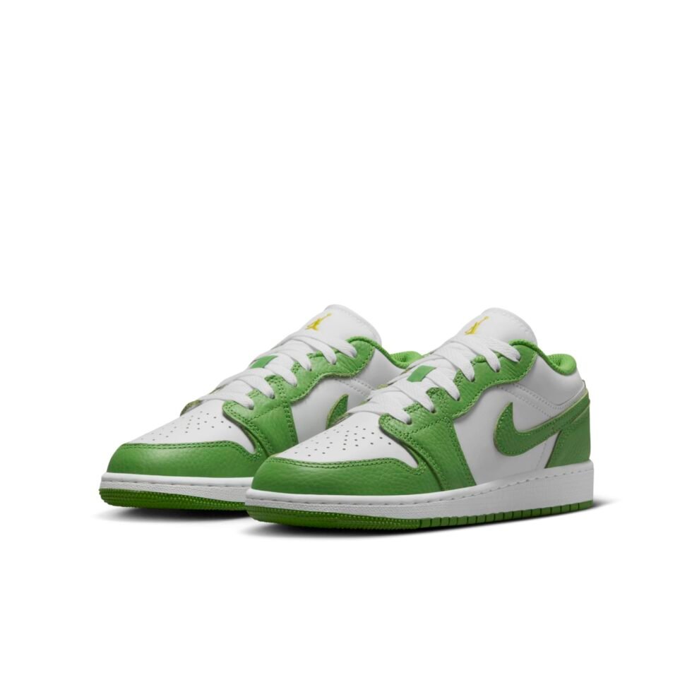 (GS) Air Jordan 1 Low 'Chlorophyll' HF4779-100 - Image 3