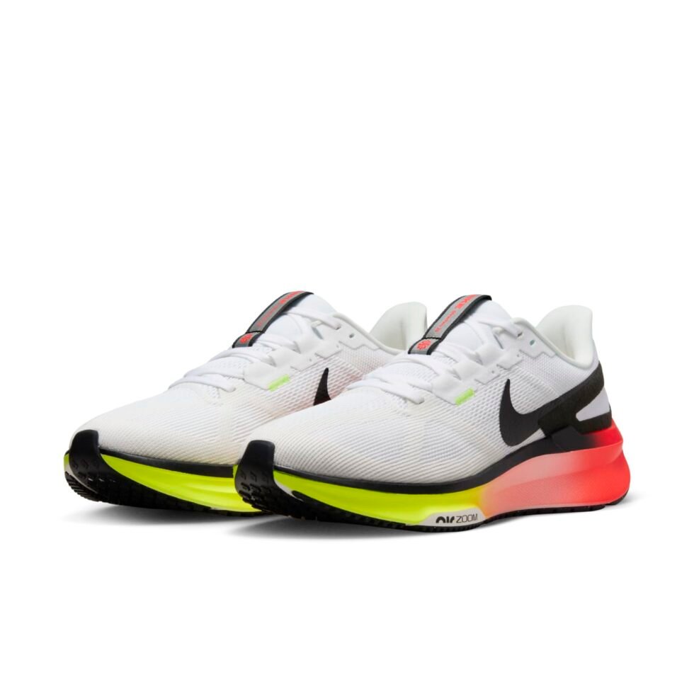 Nike Structure 25 'White Bright Crimson Volt' HF4913-100 - Image 3