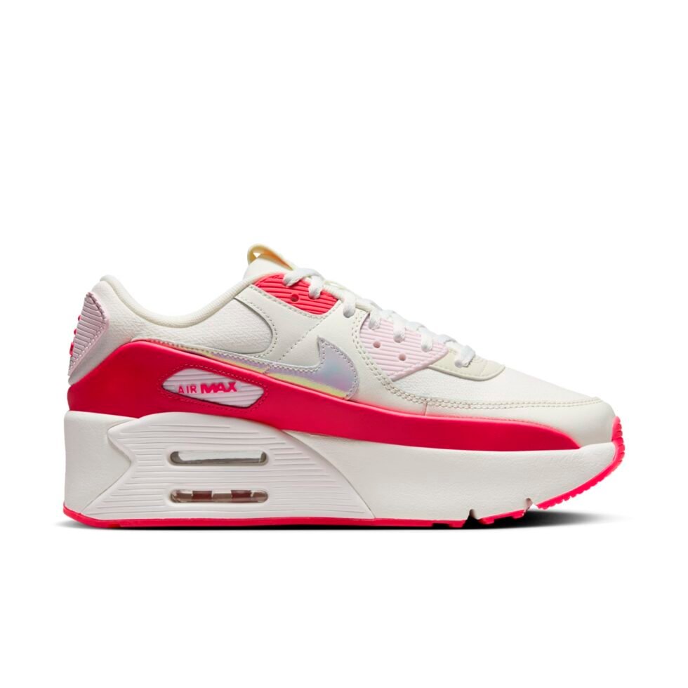 (WMNS) Nike Air Max 90 LV8 'Sail Siren Red' HF5073-133 - Image 2