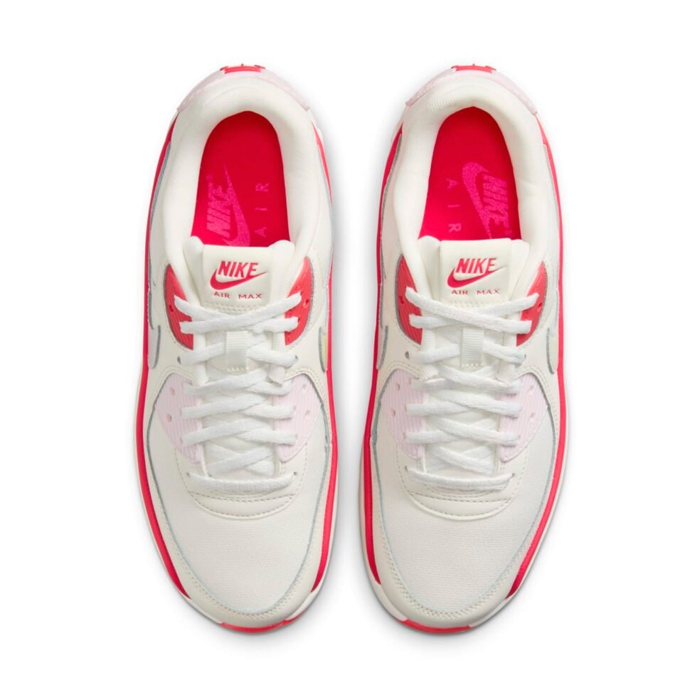 (WMNS) Nike Air Max 90 LV8 'Sail Siren Red' HF5073-133 - Image 4