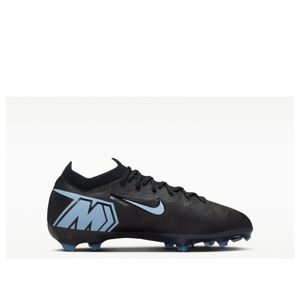 (GS) Nike Jr. Mercurial Vapor 16 Pro 'Black Ice Blue' HF5448-001 - Image 6