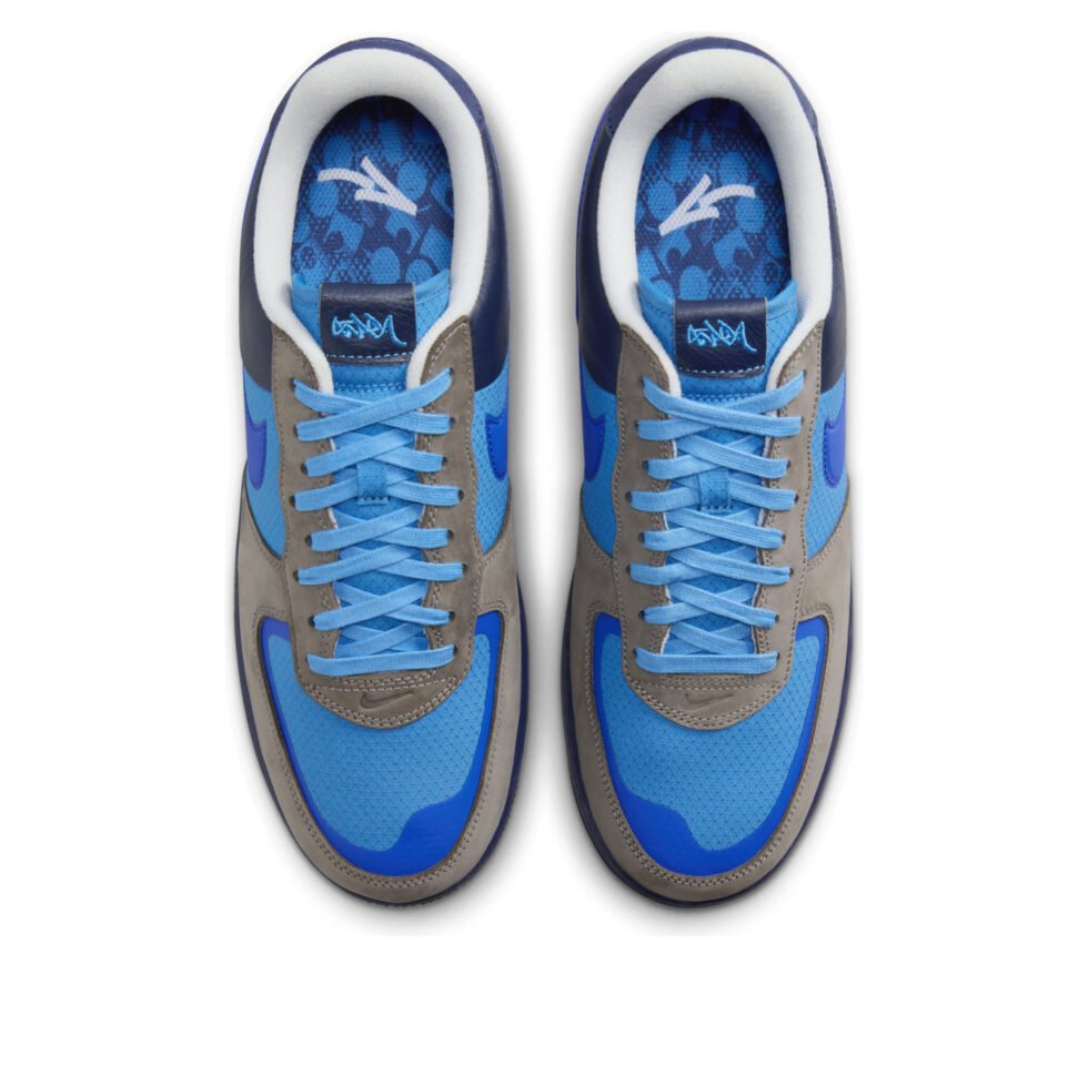 Nike x Stash Air Force 1 Low 'Soft Grey Harbor Blue' HF5516-001 - Image 2