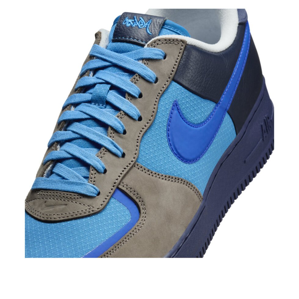 Nike x Stash Air Force 1 Low 'Soft Grey Harbor Blue' HF5516-001 - Image 5