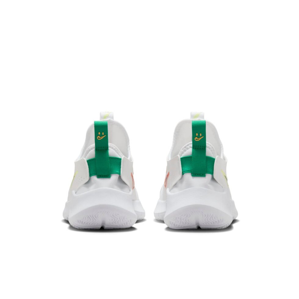 (GS) Nike Flex Runner 3 'White Sport Green Fluorescent Yellow' HF5745-101 - Image 5