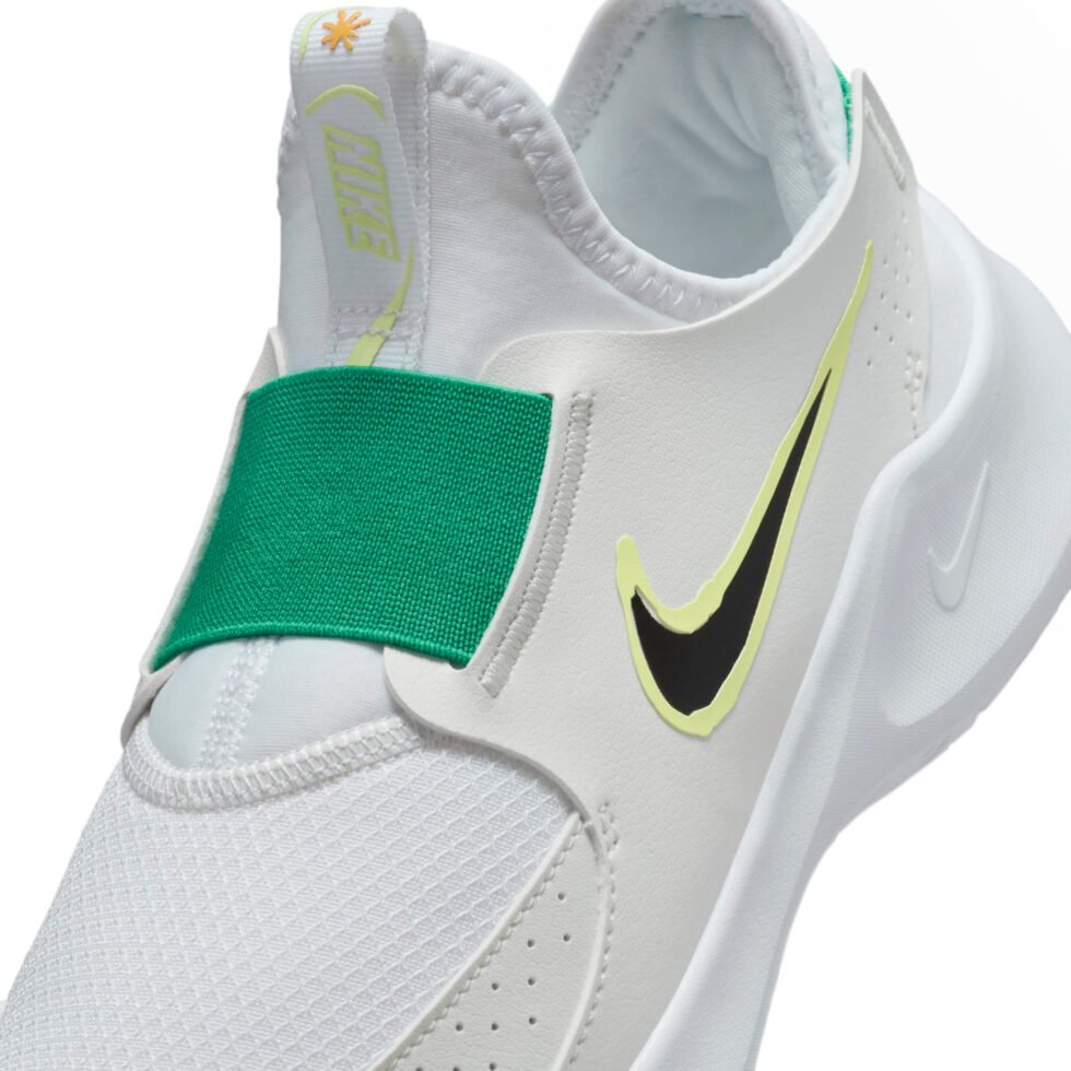 (GS) Nike Flex Runner 3 'White Sport Green Fluorescent Yellow' HF5745-101 - Image 7