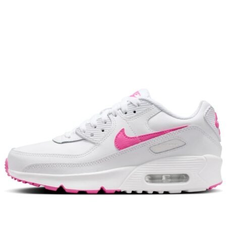 (GS) Nike Air Max 90 'White Laser Fuchsia' HF6358-101