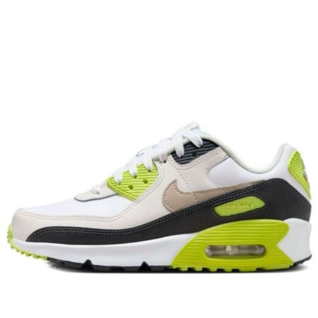(GS) Nike Air Max 90 'White Cyber Dark Smoke Grey Khaki' HF6358-103