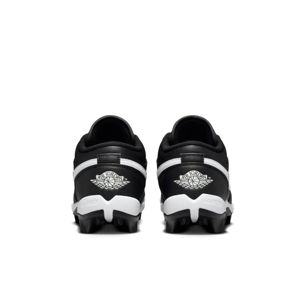 (GS) Air Jordan 1 Low Cleat 'Black White' HF6885-001 - Image 5