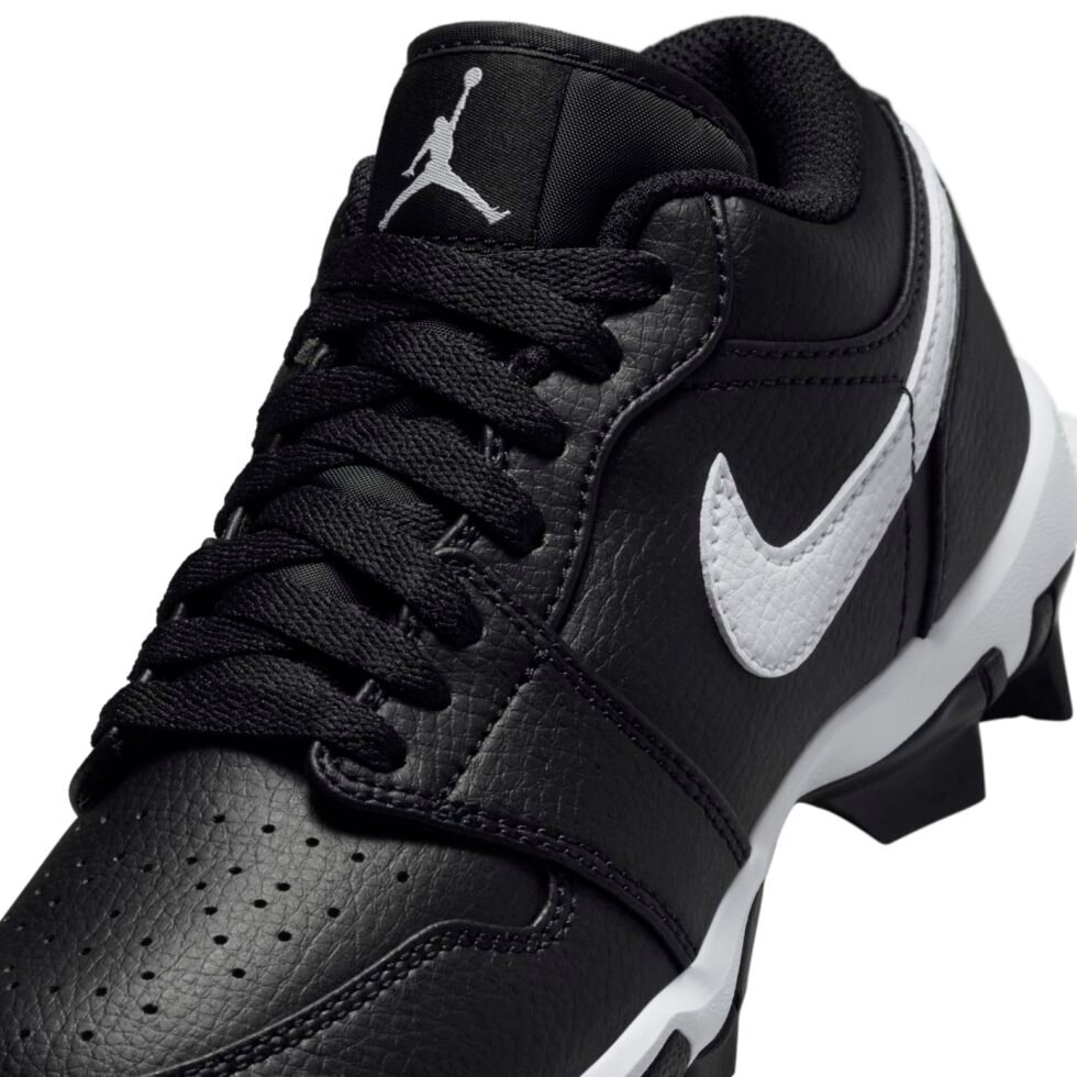 (GS) Air Jordan 1 Low Cleat 'Black White' HF6885-001 - Image 7