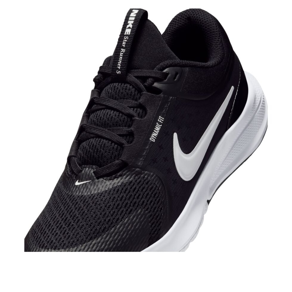 (GS) Nike Star Runner 5 'Black White' HF7004-002 - Image 5
