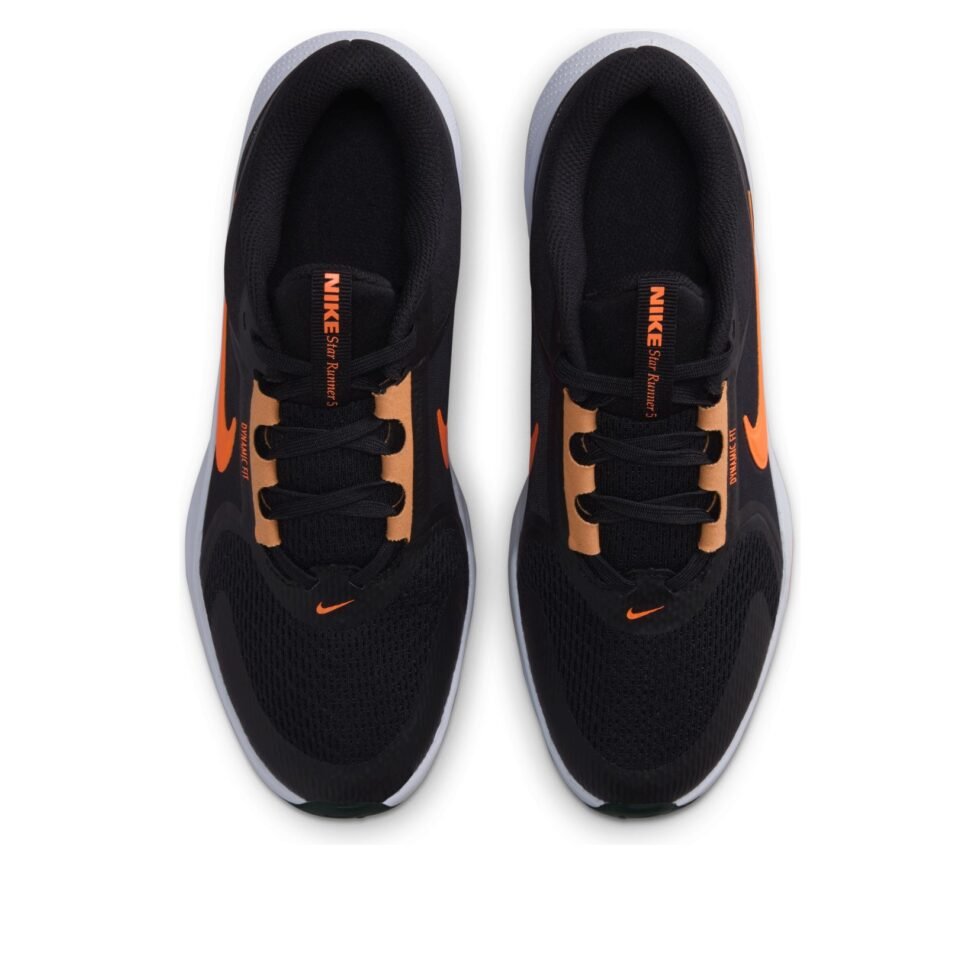 (GS) Nike Star Runner 5 'Black Total Orange' HF7004-006 - Image 2