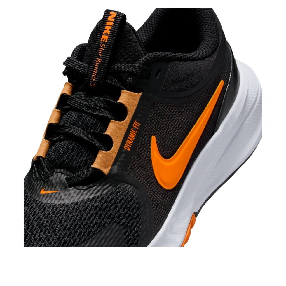 (GS) Nike Star Runner 5 'Black Total Orange' HF7004-006 - Image 5