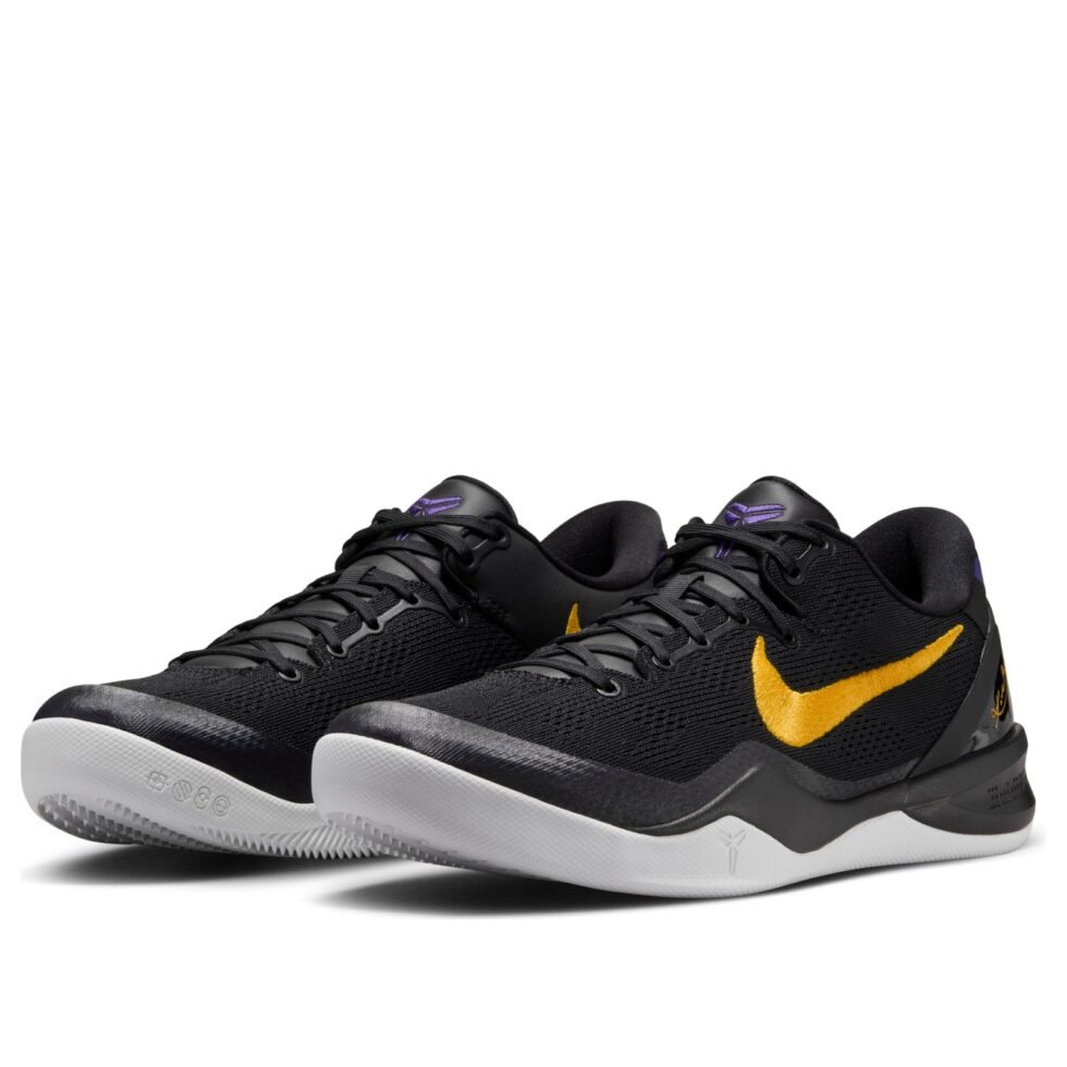 Nike Kobe 8 Protro 'Black University Gold' HF9550-001 - Image 4