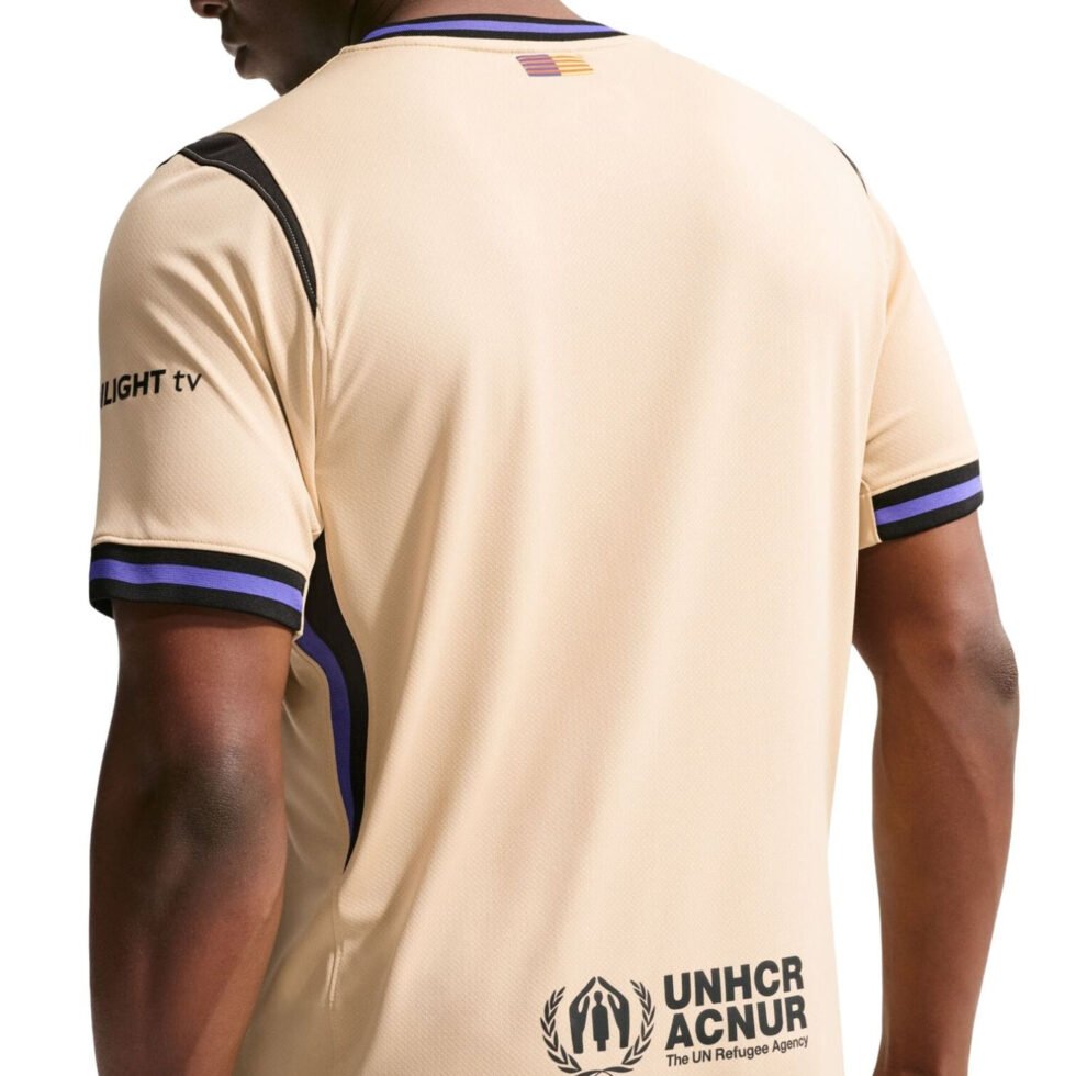 Nike Kobe x F.C. Barcelona 2025/26 Stadium Away Dri-FIT Replica T-Shirt 'Team Gold Persian Violet Black' HJ4603-784 - Image 2