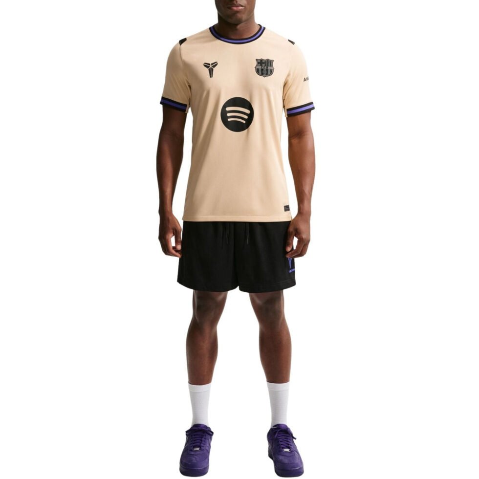 Nike Kobe x F.C. Barcelona 2025/26 Stadium Away Dri-FIT Replica T-Shirt 'Team Gold Persian Violet Black' HJ4603-784 - Image 3