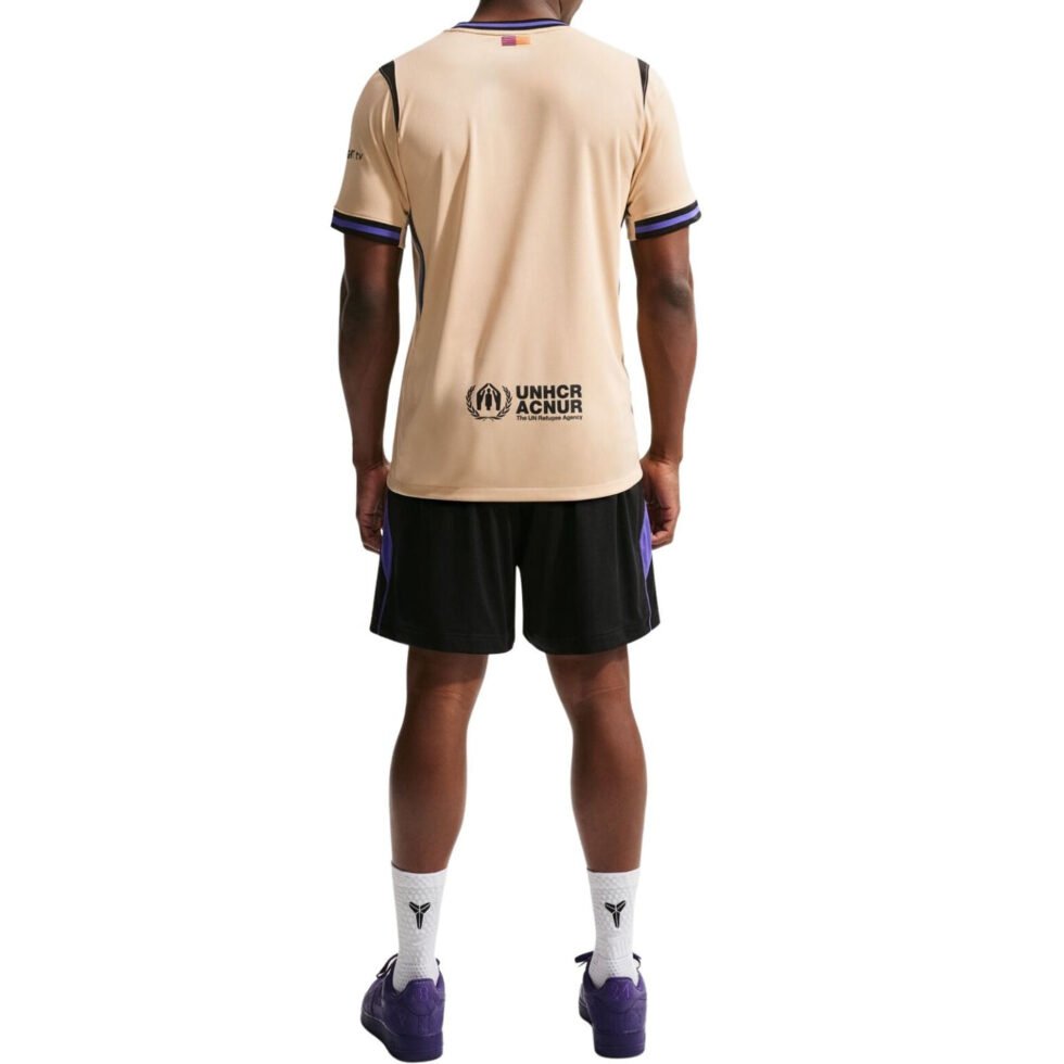 Nike Kobe x F.C. Barcelona 2025/26 Stadium Away Dri-FIT Replica T-Shirt 'Team Gold Persian Violet Black' HJ4603-784 - Image 4