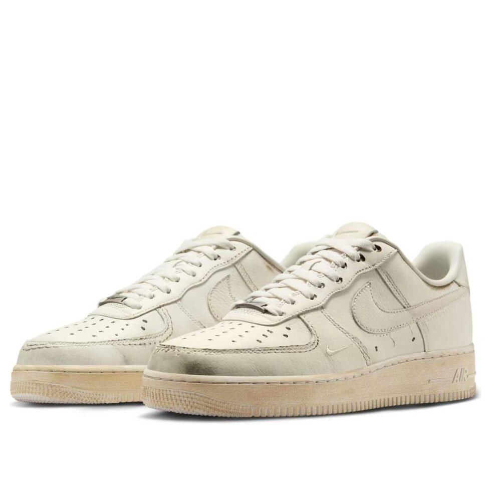 Nike x .SWOOSH Air Force 1 Low 'Dirty Triple White' HJ9346-100 - Image 3