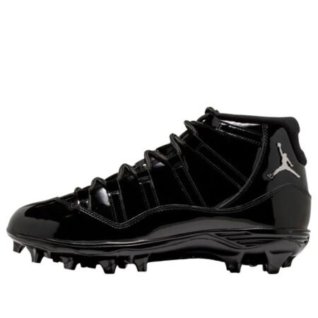 Air Jordan 11 Mid TD Cleats 'Black Patent' HM7324-001