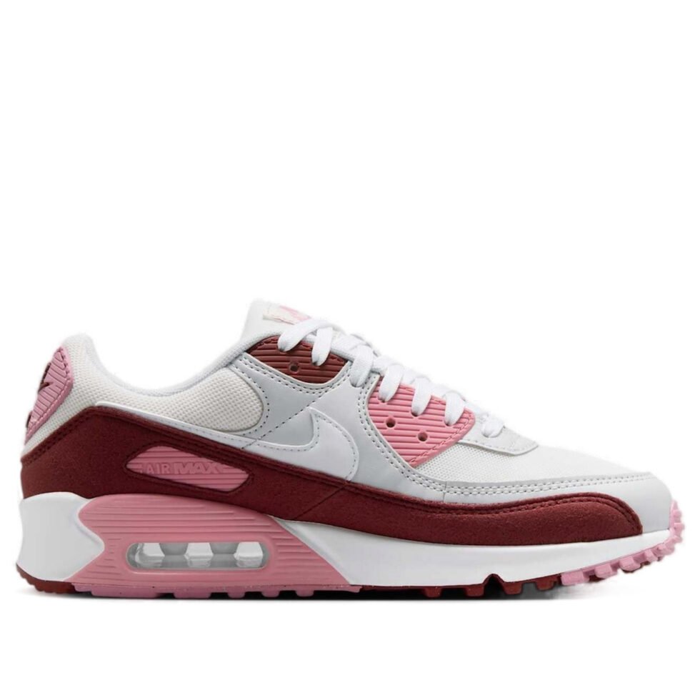 (WMNS) Nike Air Max 90 'Dark Team Red Platinum Tint' HM9451-600 - Image 2